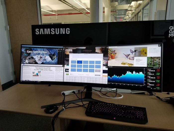 Samsung lanzó el monitor de computador más amplio del mercado