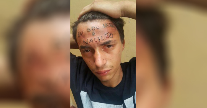 [VIDEO] Detienen en Brasil a dos hombres que tatuaron a supuesto ladrón en la frente