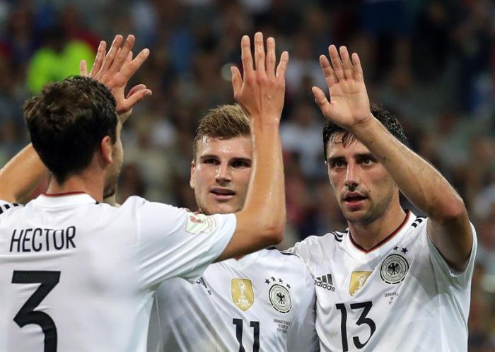 Alemania derrota 4-1 a México y será rival de Chile en la final de la Copa Confederaciones