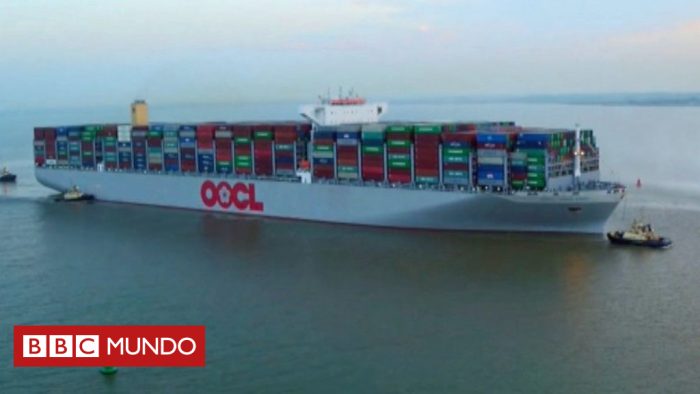 [VIDEO] Así es el barco OOCL Hong Kong, el carguero más grande del mundo tan largo como el Empire State