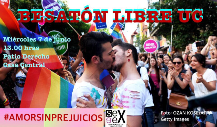 Sin permiso del Vaticano: «Besatón por el amor libre» desafía a autoridades de la UC
