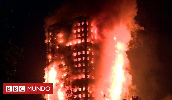 [VIDEO] Imágenes del devastador incendio que devoró un edificio de 24 pisos en Londres
