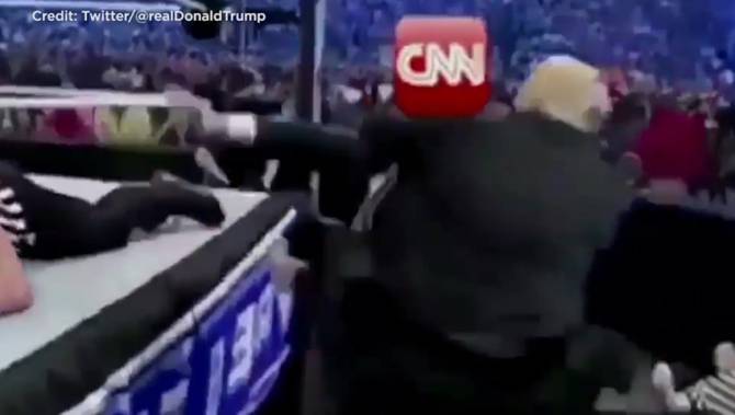 [VIDEO] El polémico video del Presidente Trump golpeando a CNN