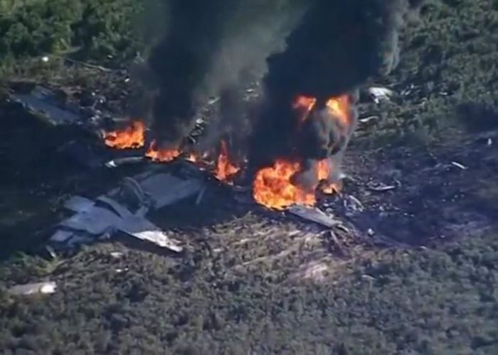 Confirman 16 muertos en un accidente aéreo militar en EE.UU.