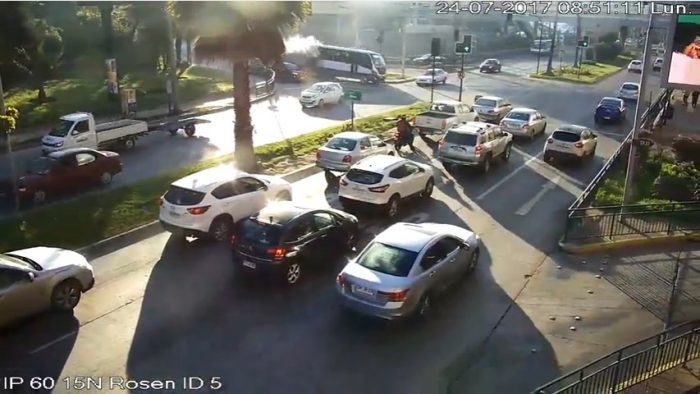 [VIDEO] El momento exacto de la colisión del camión que protagonizó el accidente en el Mall Marina Arauco
