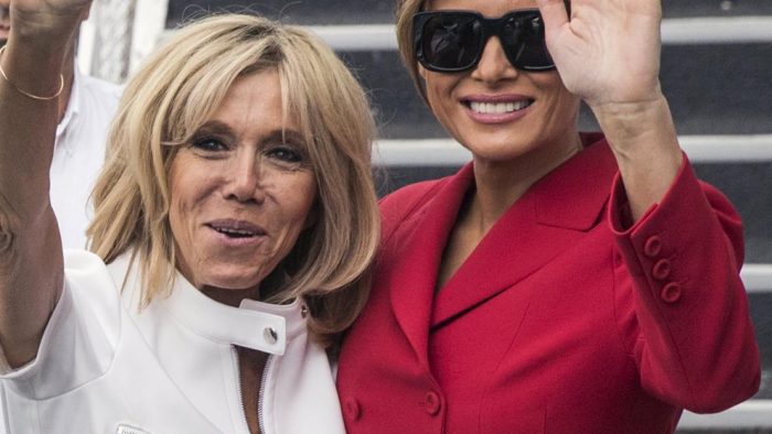 Melania Trump y Brigitte Macron se reparten el ‘chic’ francés