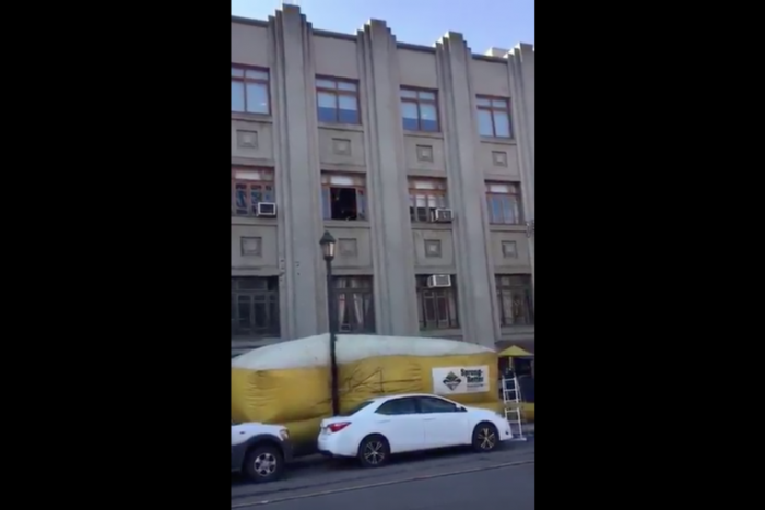 [VIDEO] El accidentado e inesperado desenlace de un simulacro de incendio en el centro de Talca