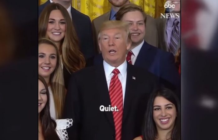[VIDEO] Donald Trump hace callar a periodista durante sesión de fotos en la Casa Blanca