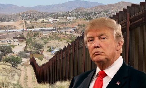 Trump manda a pintar de negro el muro que divide EEUU y México