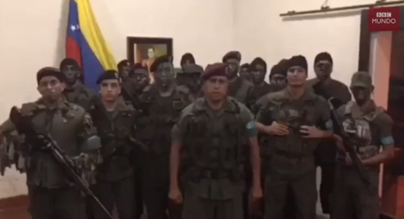 [VIDEO] «Nos declaramos en legítima rebeldía», el video del capitán Juan Caguaripano quien se alzó contra el gobierno de Maduro en Venezuela