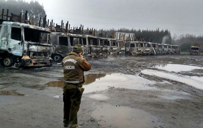 Corma condena nueva quema de camiones y acusa «incapacidad total» del Estado frente a hechos de violencia