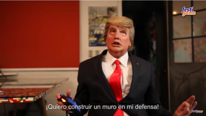 [VIDEO] Stefan Kramer vuelve como Donald Trump para enfrentarse a México en un partido de fútbol
