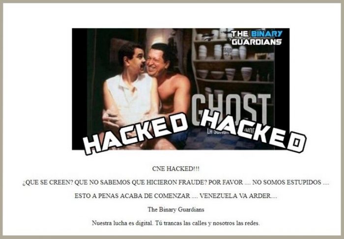 Hackean» webs de poderes públicos en Venezuela y llaman a protestar