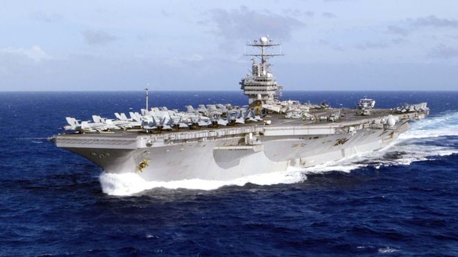 Un portaviones nuclear, buques de asalto, helicópteros y aviones F-16: la flota de guerra con la que Estados Unidos planea rescatar a las víctimas de Irma en Florida