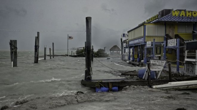 Los cayos de Florida, el primer lugar de impacto del huracán Irma en territorio de Estados Unidos