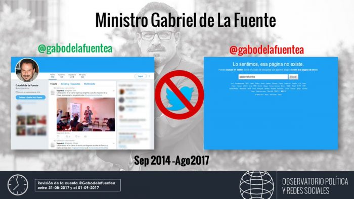 Nuevo ministro de la Segpres eliminó su cuenta en Twitter