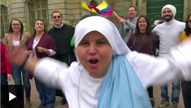 [VIDEO] María Valentina, la monja que le dedica un rap al papa Francisco por su llegada a Colombia