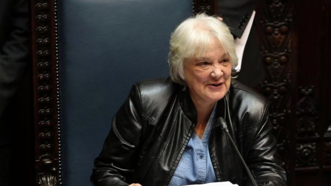 Lucía Topolansky, la esposa de José «Pepe» Mujica que ahora es vicepresidenta de Uruguay