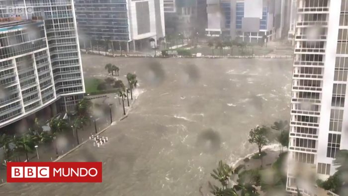[VIDEO] Las impactantes imágenes de las inundaciones en Miami al paso del huracán Irma