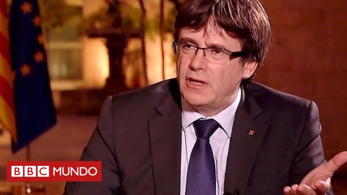 [VIDEO] «Vamos a declarar la independencia 48 horas después de que se hagan oficiales los resultados»: Carles Puigdemont a la BBC