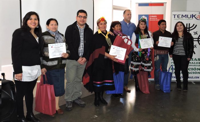 Emprendedores mapuches participan de cursos para potenciar sus proyectos