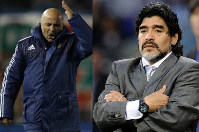 Maradona dispara otra vez contra Sampaoli: «Con gente falsa, mediocre y que cree ser más grande de lo que es, no andaría jamás»
