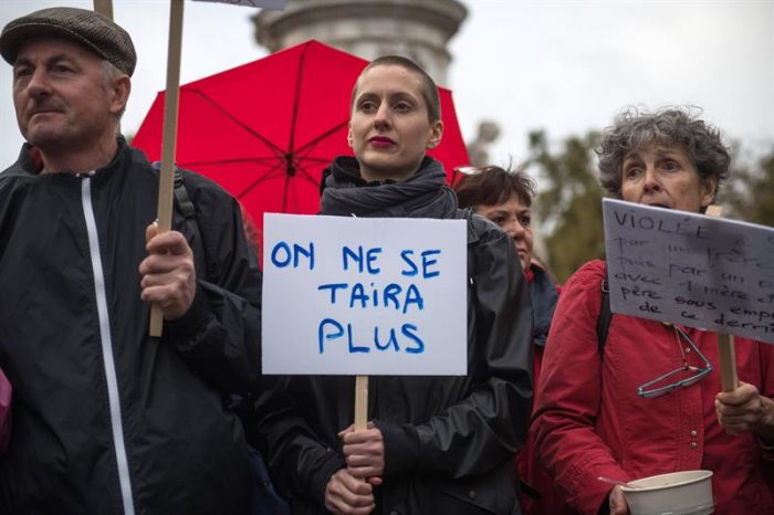 [VIDEO] Manifestaciones en Francia para denunciar los abusos sexuales a las mujeres