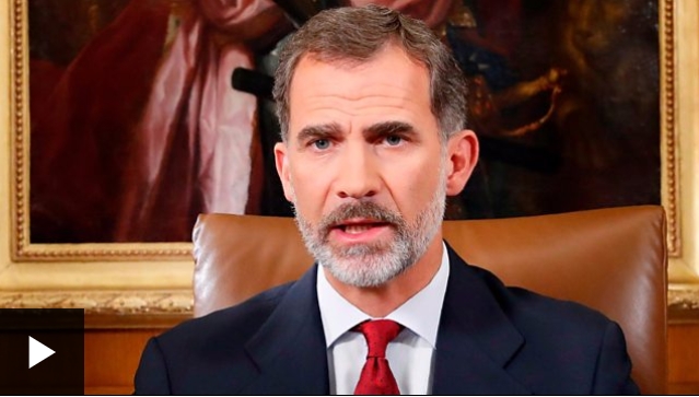 [VIDEO] El excepcional discurso del rey español Felipe VI ante la crisis en Cataluña