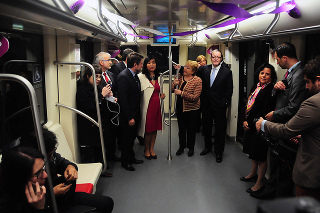 Bachelet al inaugurar Línea 6 del Metro: «Lejos de ser un ofertón populista, la obra es de todos los chilenos»