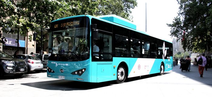 Debutan en el Transantiago los primeros dos buses 100% eléctricos