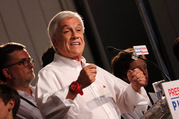 Piñera recuerda que resultó electo en 2010 pese a que la izquierda le sacó ventaja de 10 puntos en primera vuelta