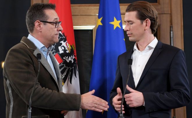 Austria tiene un acuerdo de coalición y será el único país de Europa Occidental con un partido de extrema derecha en el gobierno