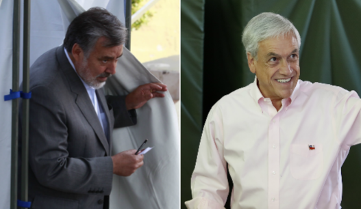 Lanzan huevos a Guillier y lienzo acusa de ladrón a Piñera: los incidentes aislados que marcan la votación de los candidatos