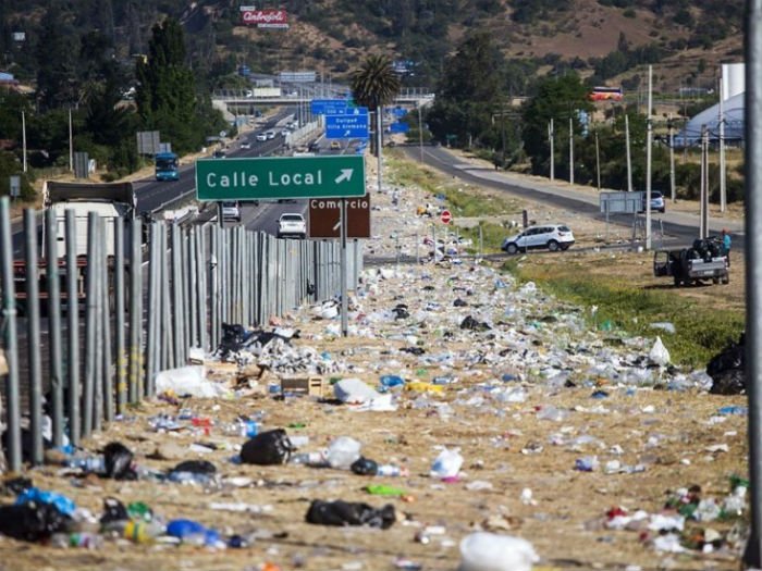 [FOTOS] La cara mala: toneladas de basura ensucian la peregrinación al Santuario de Lo Vásquez