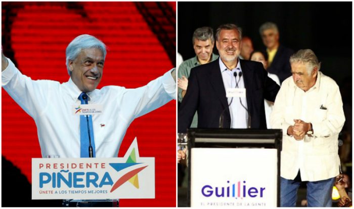 Piñera y Guillier cierran sus campañas a tres días de la segunda vuelta presidencial 