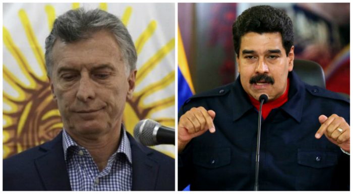 Maduro llama a Macri «rata de cañería» y «padrino de la derecha venezolana»