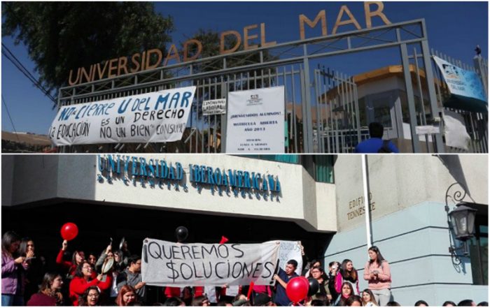 El castigo de estudiar: drama de los alumnos de la U. del Mar se repite en U. Iberoamericana que también corre el riesgo de cerrar