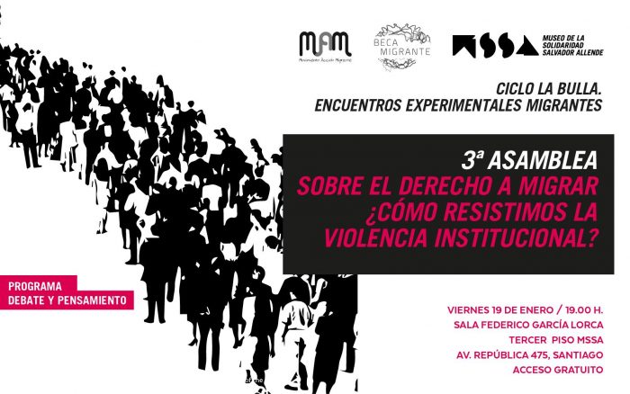 Diálogo sobre la violencia institucional y migración en Museo de la Solidaridad Salvador Allende