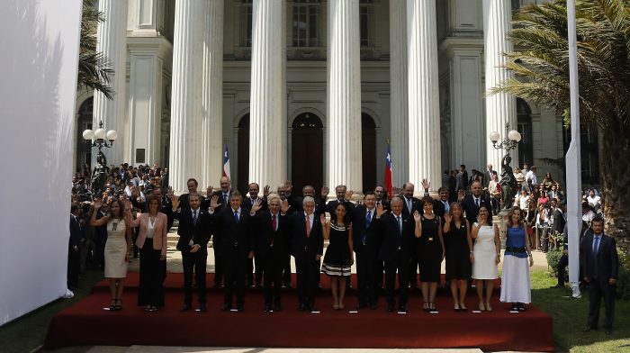El Presidente electo Sebastián Piñera, presentó a su gabinete que asumirá el 11 de marzo