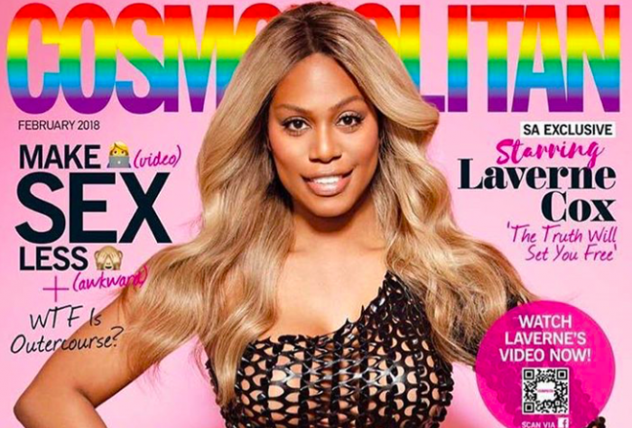 Más logros para Laverne Cox: actriz de Orange is The New Black es la primera mujer trans en la portada de Cosmopolitan