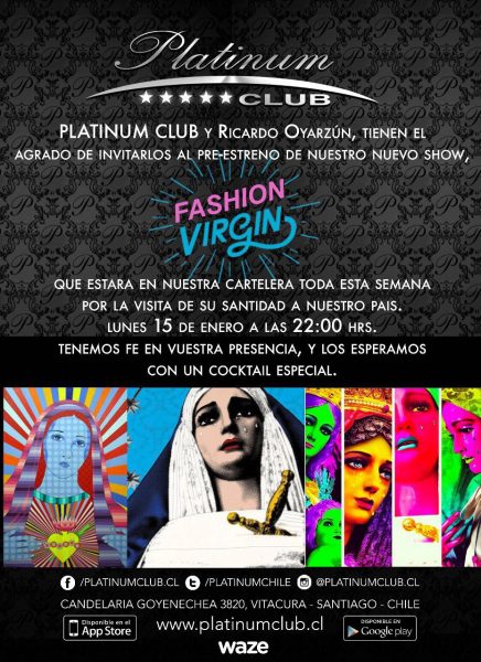 [VIDEO] Cabaret VIP del barrio alto estrena show fashion virgin en homenaje a visita del Papa