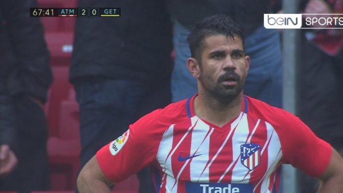 [VIDEOS] Héroe a villano: Diego Costa anota su primer gol como local por el Atlético de Madrid y es expulsado por celebrar