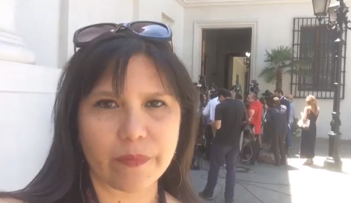 [VIDEO] Marcela Jiménez y el backstage de la llegada del General Villalobos a La Moneda