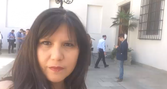 [VIDEO] Marcela Jiménez informa desde La Moneda la llegada del General Bruno Villalobos