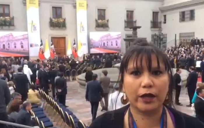 [VIDEO] Marcela Jiménez desde La Moneda: «El Papa Francisco pronunciará un discurso que se supone sería uno de los más políticos»