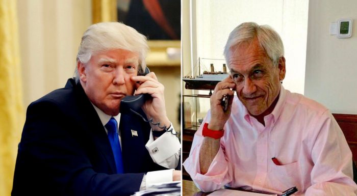 Trump se comunicó con Piñera para abordar pandemia de covid-19 en América Latina: «Tuvo palabras muy elogiosas para Chile»