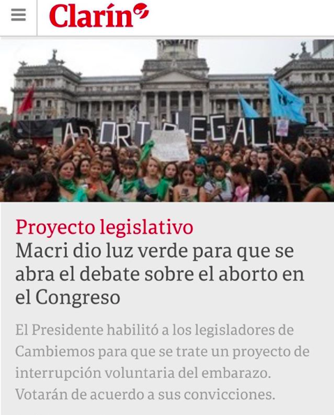 Congreso argentino se abre a debate de aborto legal