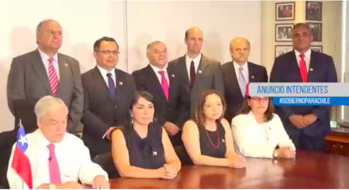 Piñera nombra 5 mujeres de 16 intendentes y sitúa participación femenina en cargos de poder en torno al 30%