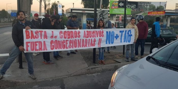 Automovilistas protestan en autopistas urbanas capitalinas por valor del TAG