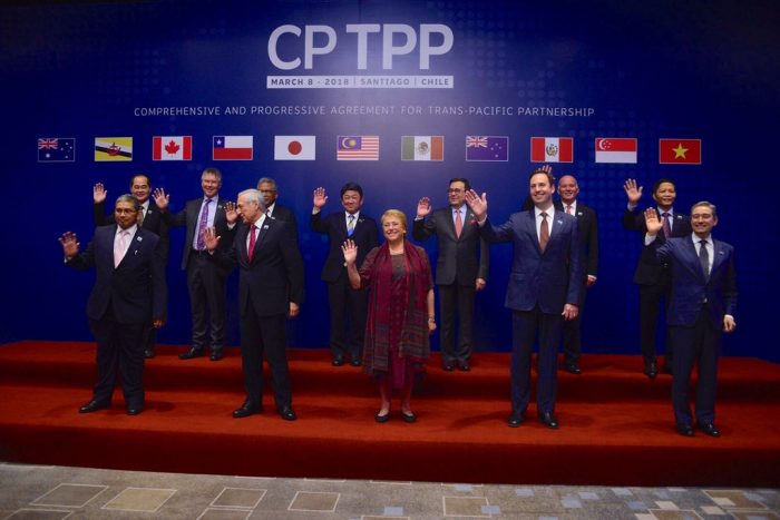 Once países de la cuenca del Pacífico, con Chile de anfitrión, firmaron el TPP11